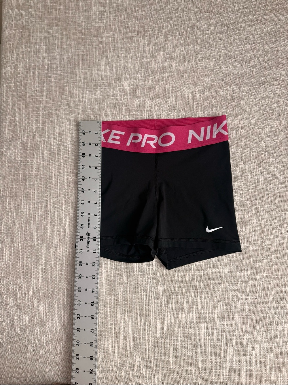 Nike Pro Dri-FIT Black Compression Shorts Pink Waistband XS - Picture 5 of 6